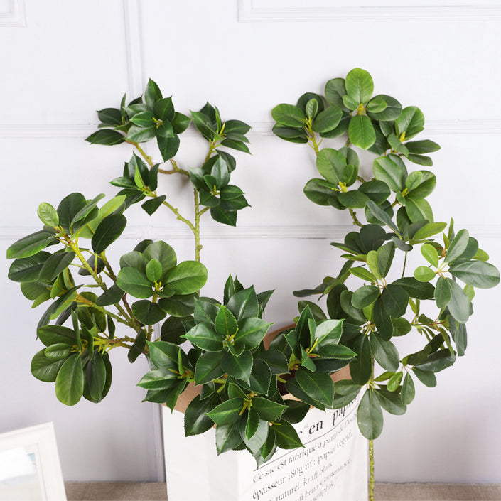 Single Ivy Tree Bark Artificial Camellia Home Interior Decoration Simulated Leaves Props Photography