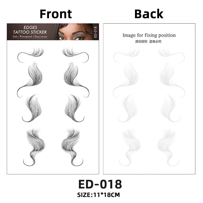 Hair Tattoo Stickers Creating The Seriously Real Baby Hairs Temporary Hairline Sticker Curly Template Hair Edge Tattoo Sticker