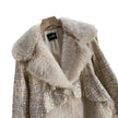 Women's Fashionable Sequins Wool Fur Coat
