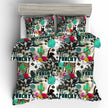 Household Fashion Simple Digital Printing Bedding Three-piece Set