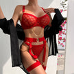 Underwear Mesh See-through Comfortable Fun Three-piece Suit