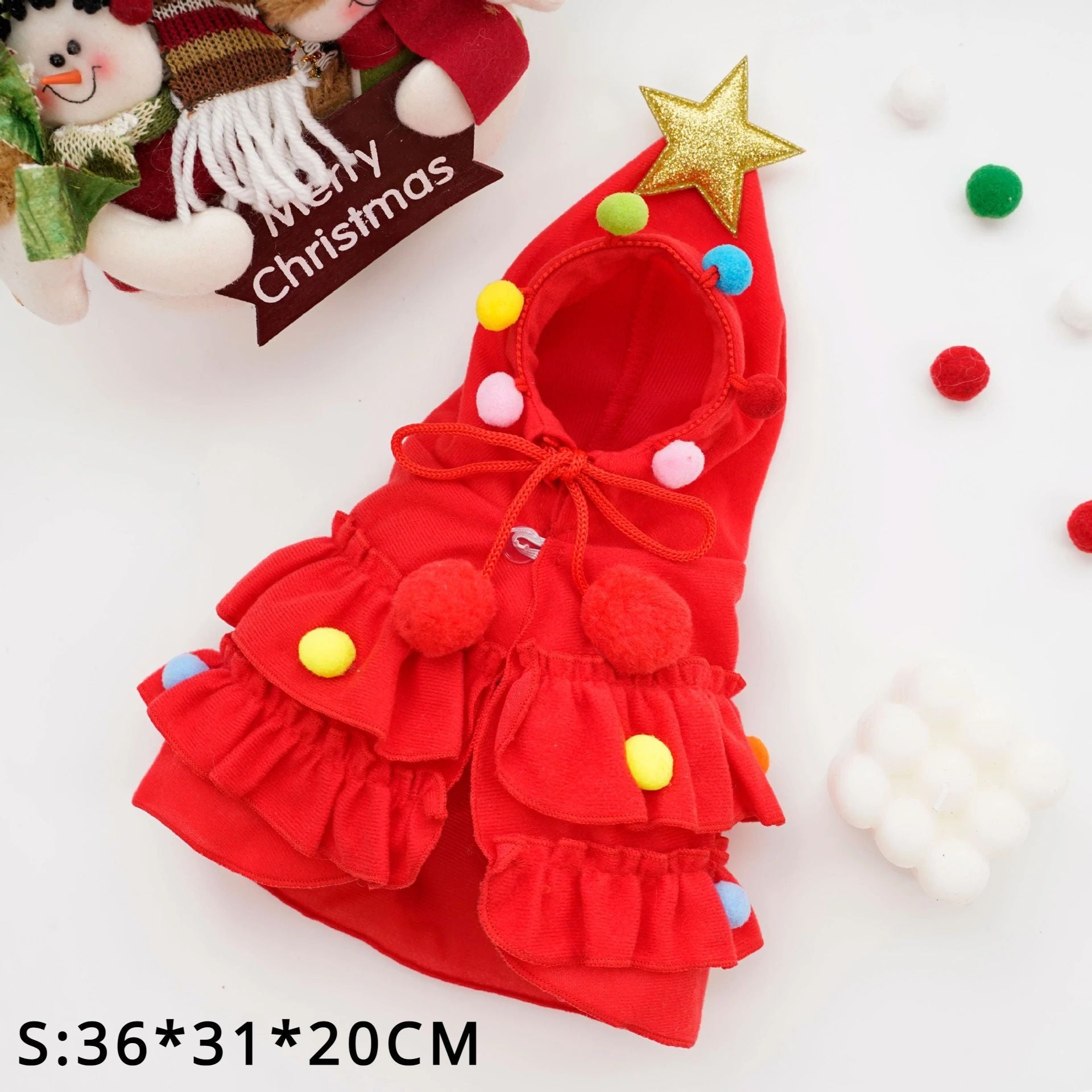 Christmas Pet Clothes Two Color Cloak Pet Cloak Shawl Dog Transfiguration
