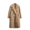Personality Stitching Fleece Coat Coat Autumn And Winter Women's