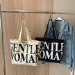 Large Capacity Canvas Bag Women Letter Printed Shoulder Travel Simple Handbags Travel Casual Daily Shopping Bags Totes