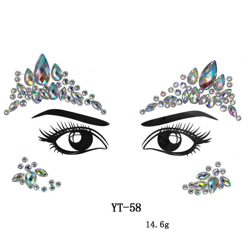 Natural Resin Tattoo Stickers Masquerade Party