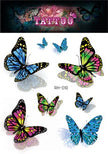 Waterproof Glitter Butterfly Tattoo Stick Gradient Tattoo