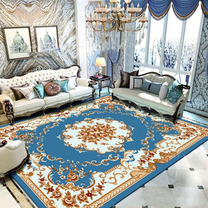 European Style Jihe Print Carpet Bedroom Living Room