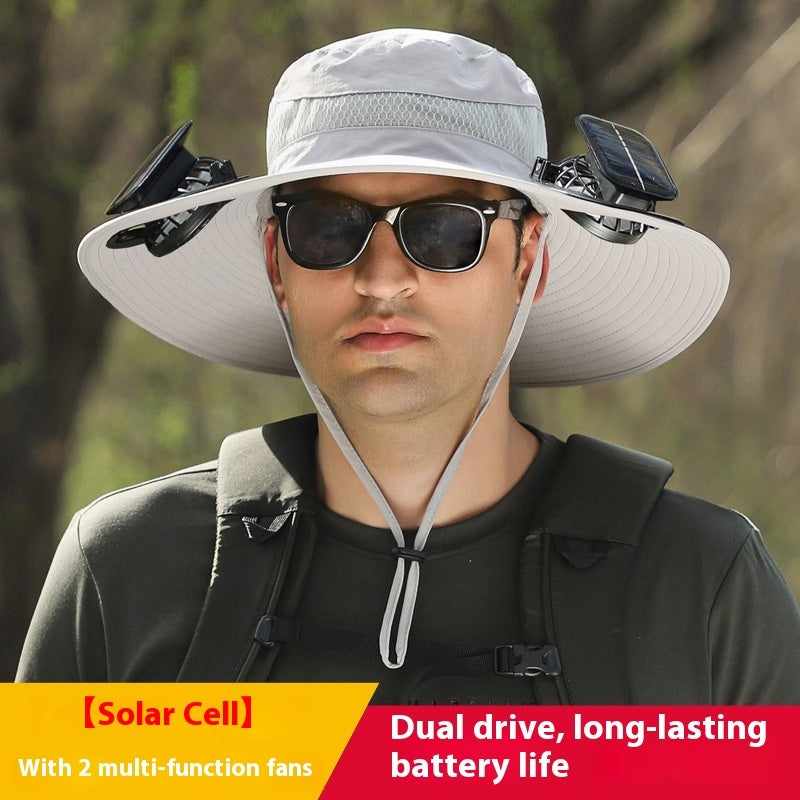 Lithium Battery Charging Solar Fan Hat