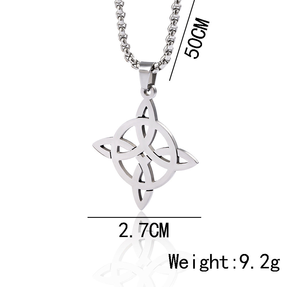 European And American Viking Rune Irish Knot Necklace
