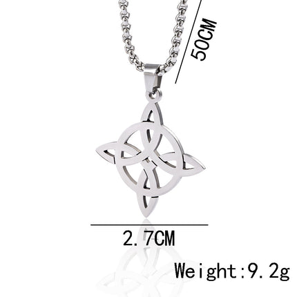 European And American Viking Rune Irish Knot Necklace
