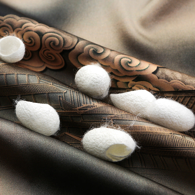 Silk Satin Shirt Short Sleeve