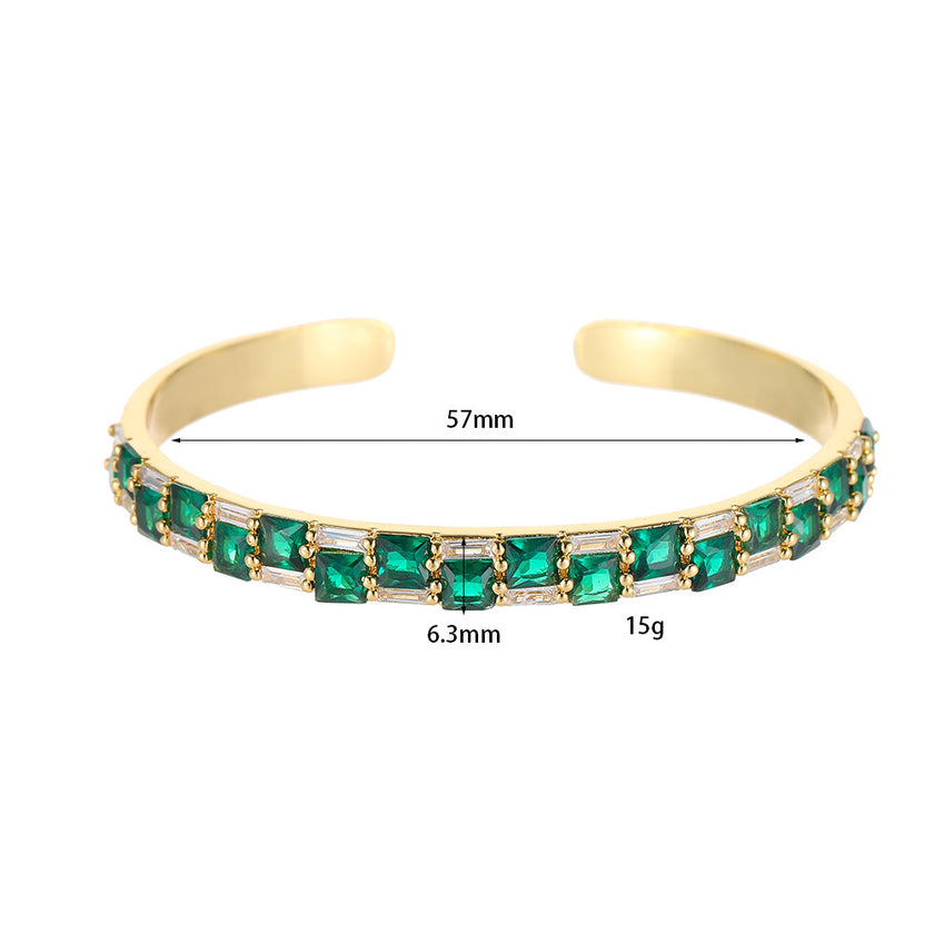 Retro Color Zirconium Ladies' Bracelet