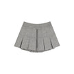 Gray Hooded Sweater Set Women's Skirt Two-piece Set