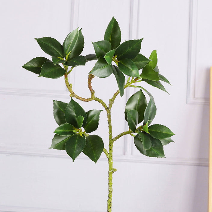 Single Ivy Tree Bark Artificial Camellia Home Interior Decoration Simulated Leaves Props Photography