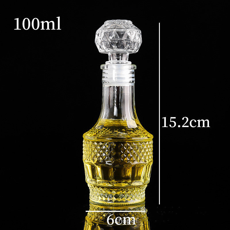 Creative Transparent Glass Wine Bottle