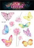 Waterproof Glitter Butterfly Tattoo Stick Gradient Tattoo