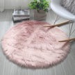 Living Room Bedroom Round Solid Color Carpet