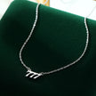 S925 Silver Lucky Digital Necklace For Women