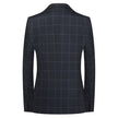 Plaid Men's Two-piece Wedding Dress Wool Small Suit
