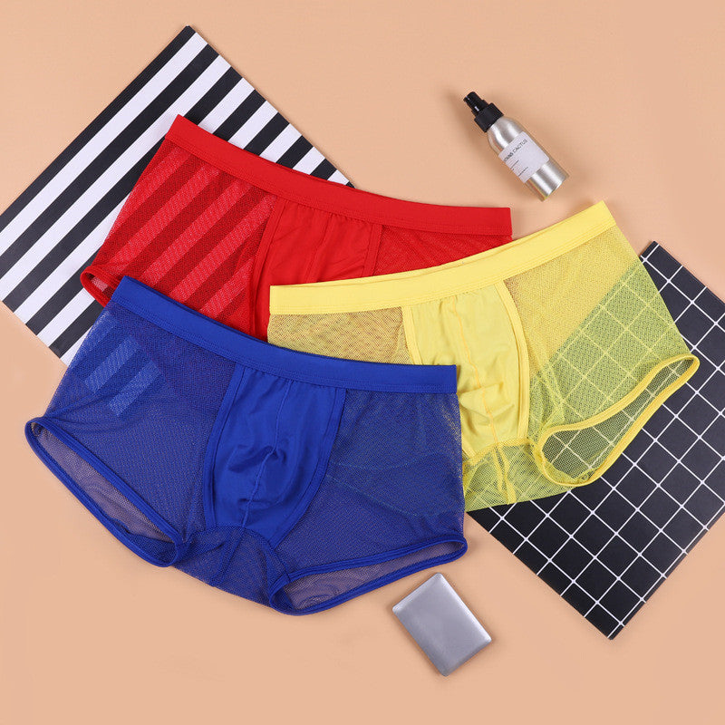 Mesh Boxer Pure Hollow Underwear