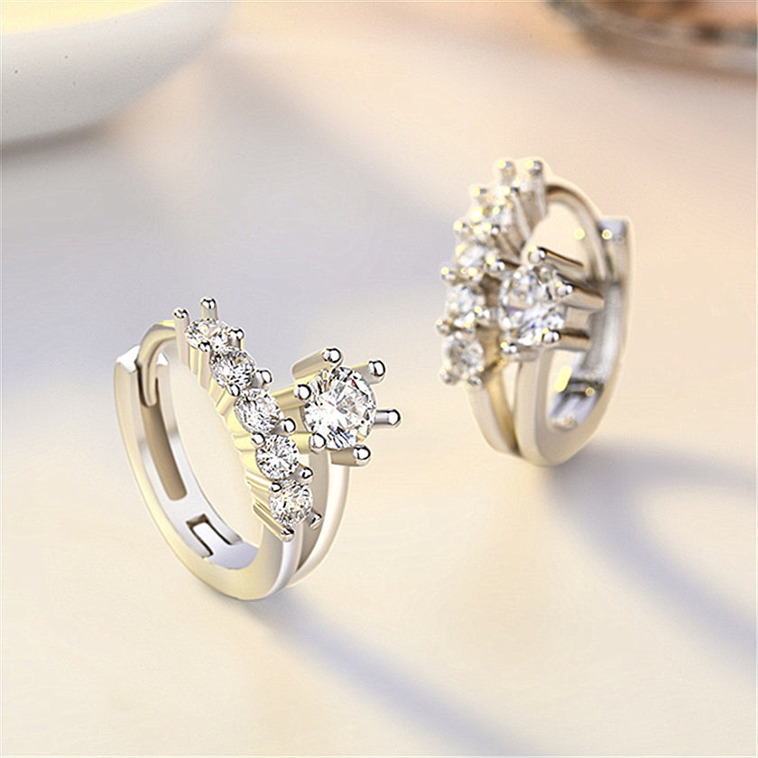 Women's Fashion Diamond-set Six-grip Earrings