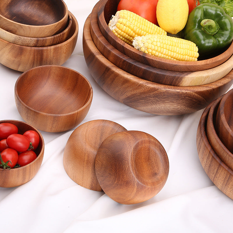 Large And Small Log Rice Bowl Tableware Hotel Restaurant Kitchen