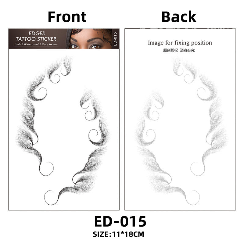 Hair Tattoo Stickers Creating The Seriously Real Baby Hairs Temporary Hairline Sticker Curly Template Hair Edge Tattoo Sticker