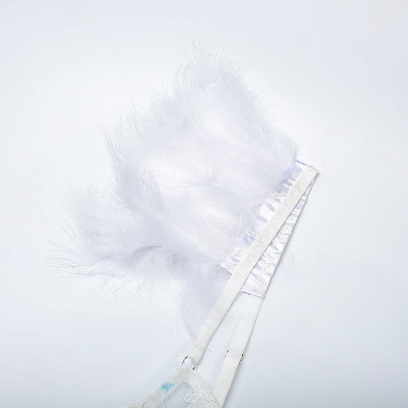 Women's New Ruffle Flower Embroidery Comfortable Breathable Underwear