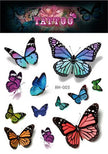Waterproof Glitter Butterfly Tattoo Stick Gradient Tattoo