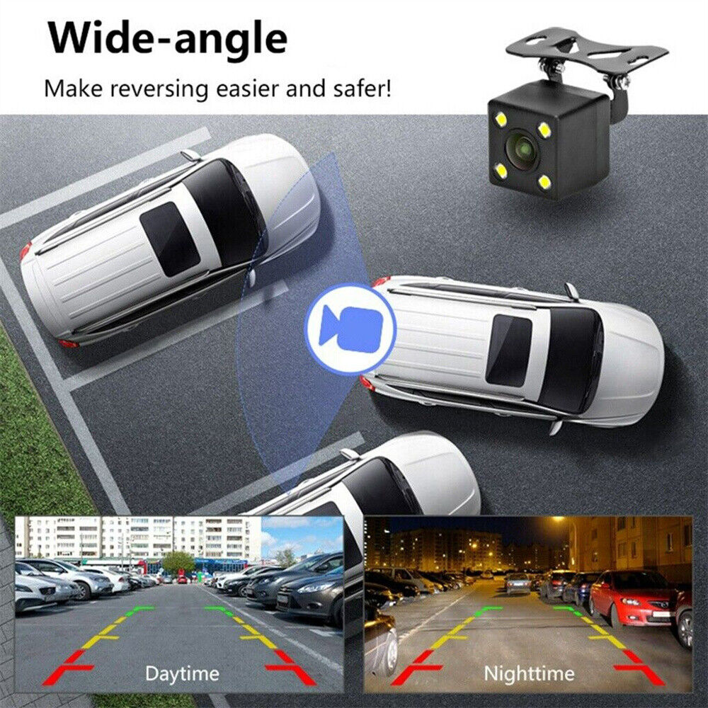 Rear View Reversing Camera Kit HD Monitor Parking Night Vision Car Van Bus Truck