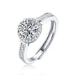 Temperament Wild S925 Silver Round Bag Ring For Women