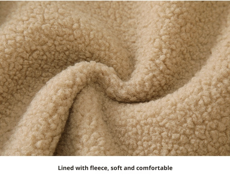 New Stylish Children's Clothes Baby Fleece-lined Warm Wool Coat