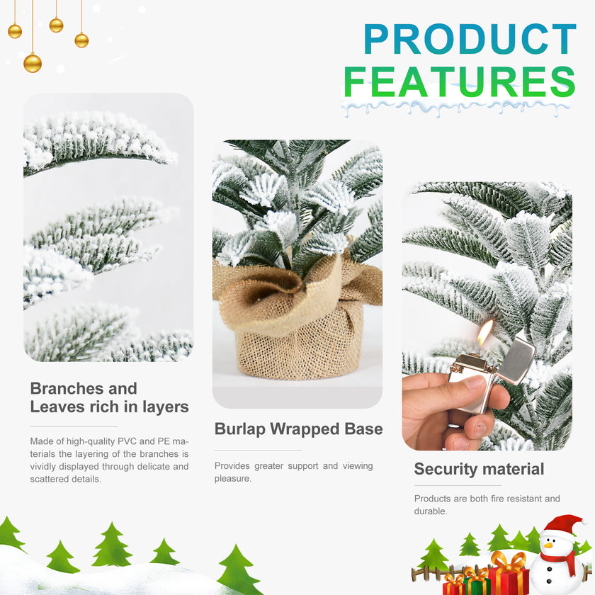 50cm All-PE Cut Wwine Tree Artificial Christmas Tree