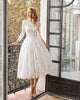 Mid-length Long Sleeve Slim-fit Wedding Dress