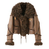 New Imported Snow Rabbit Fur woolen  Coat Women