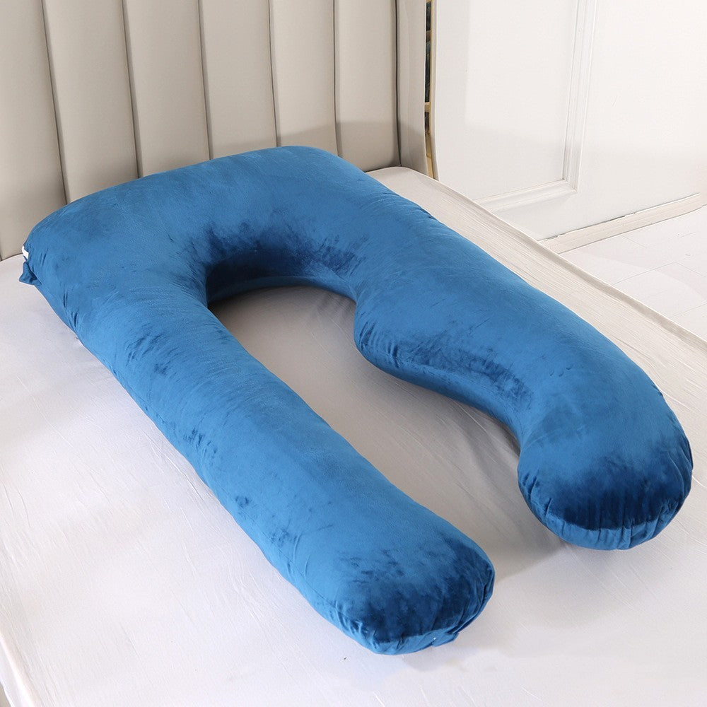 Straight Leg U-shaped Pregnancy Pillow Crystal Velvet