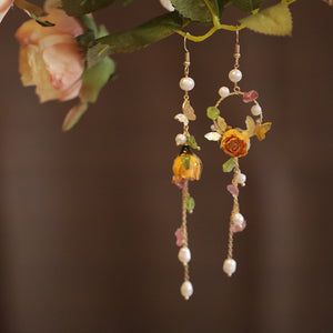 Niche Design Sense High-end Retro Earrings Long Tassels