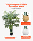 6ft Artificial Areca Palm Tree Fake Plant With White Planter Indoor