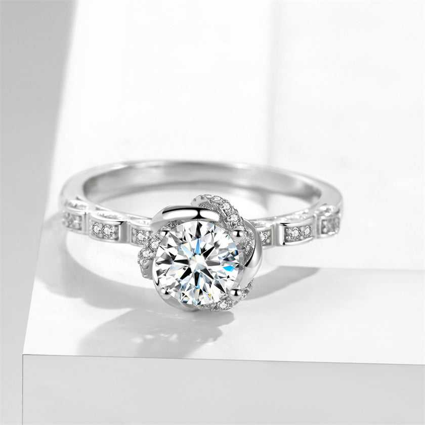 Bud 1 Karat Rhinestone Ring Women