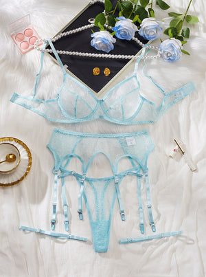 Mesh Thin Embroidery Underwear For Women