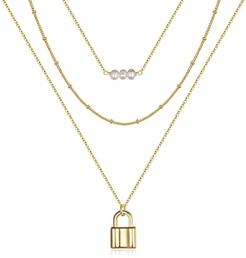 Men's Retro Fashion Stacked Necklace