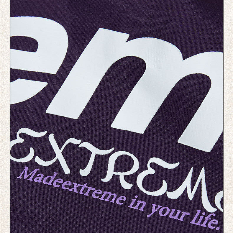 Retro Street  Fashion Brand Letter Print Jacket Men And Women hoodie