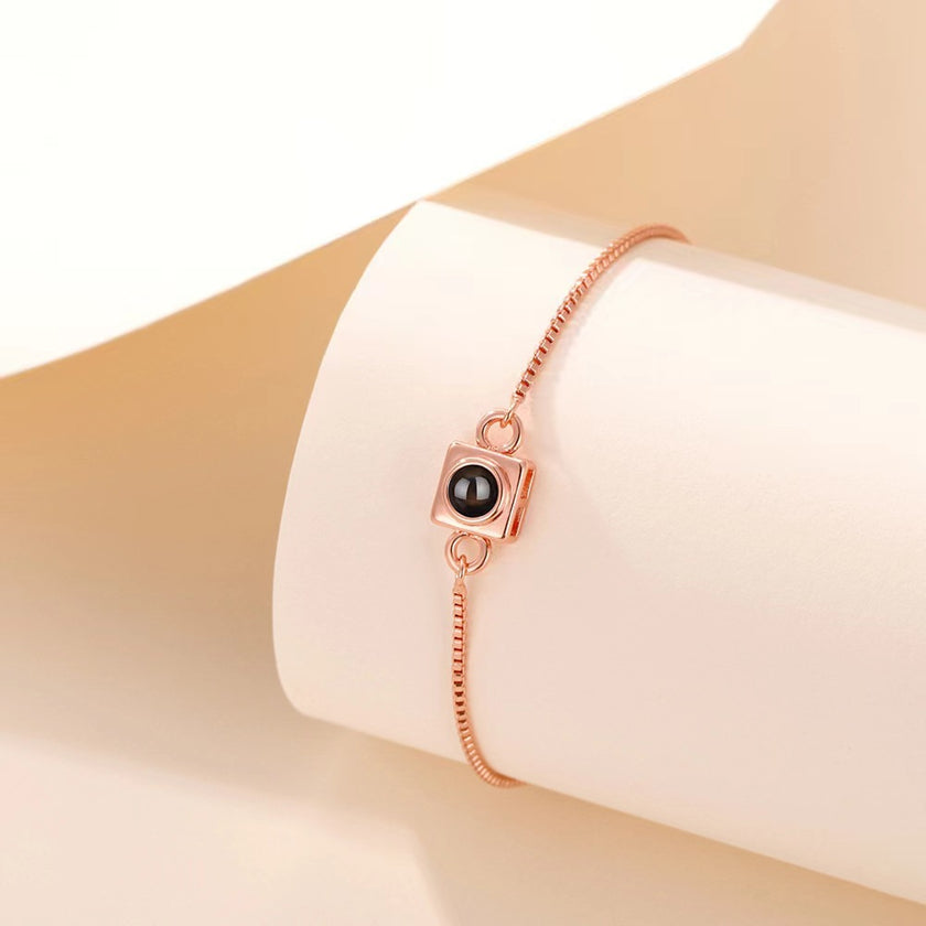 Square Box Push Pull Bracelet Fashion Style