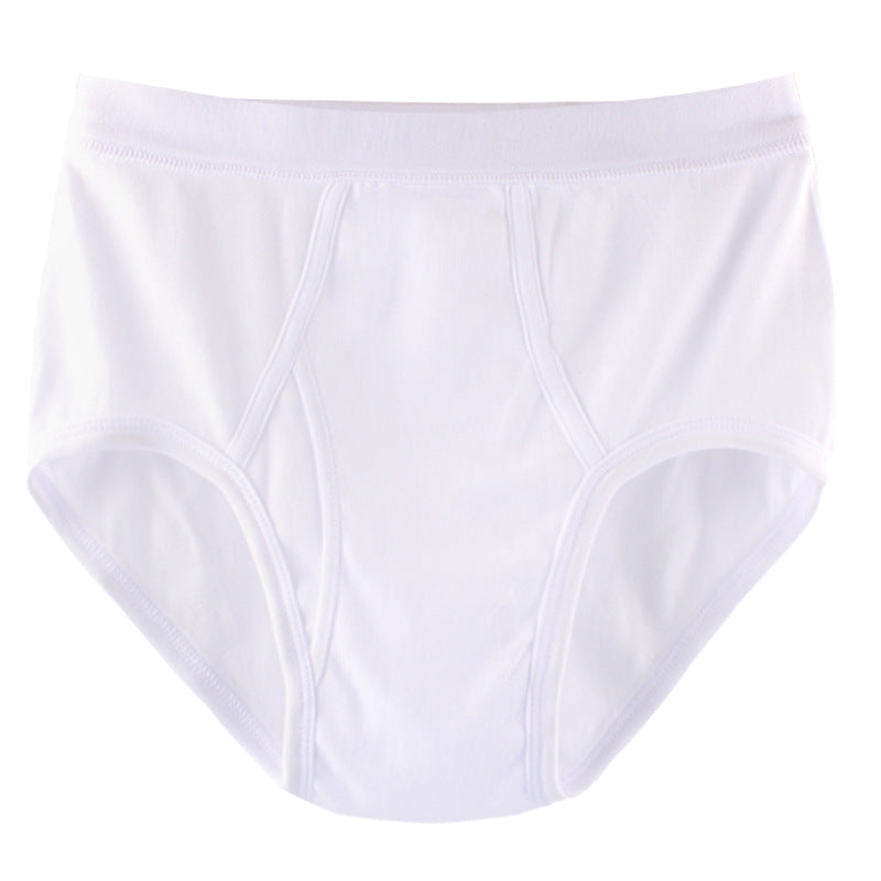 Men White Briefs Cotton Underwear Old School Vintage Style Stretch High Waist skin to breathe Alpscommerce