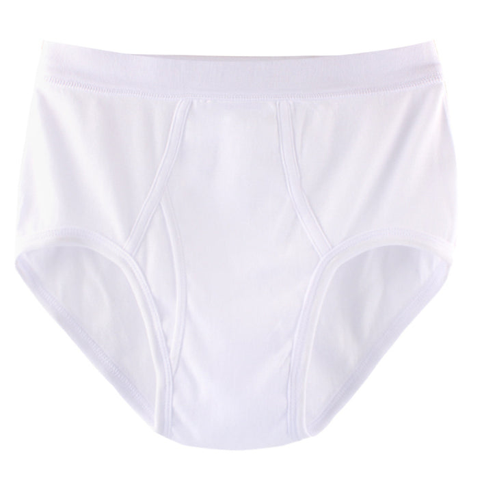 Men White Briefs Cotton Underwear Old School Vintage Style Stretch High Waist skin to breathe Alpscommerce