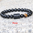 Twelve Constellation Elastic Bracelet Men Obsidian Couple