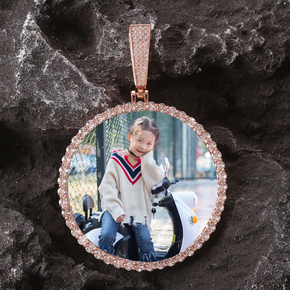 Women's DIY Commemorative Photo Necklace