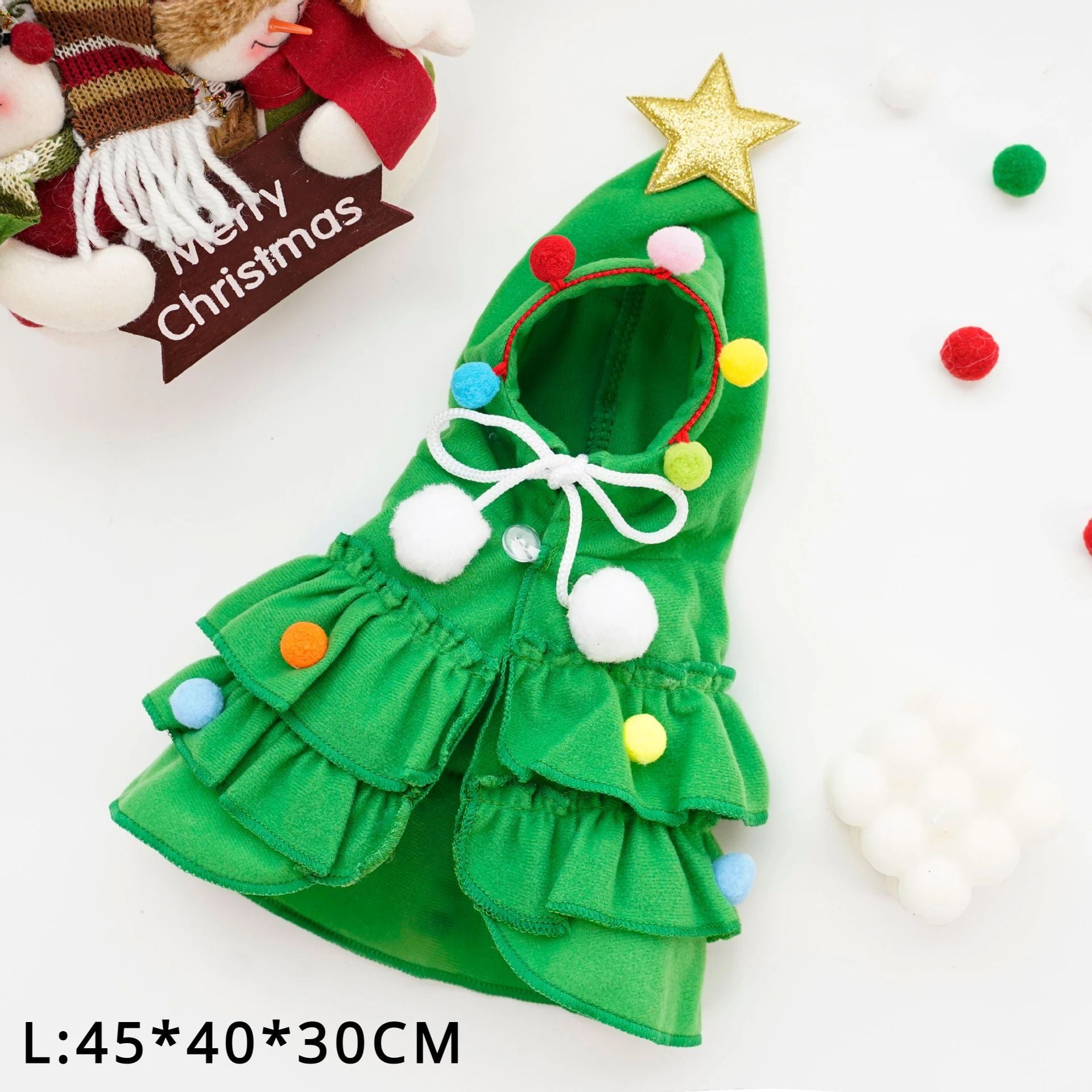 Christmas Pet Clothes Two Color Cloak Pet Cloak Shawl Dog Transfiguration