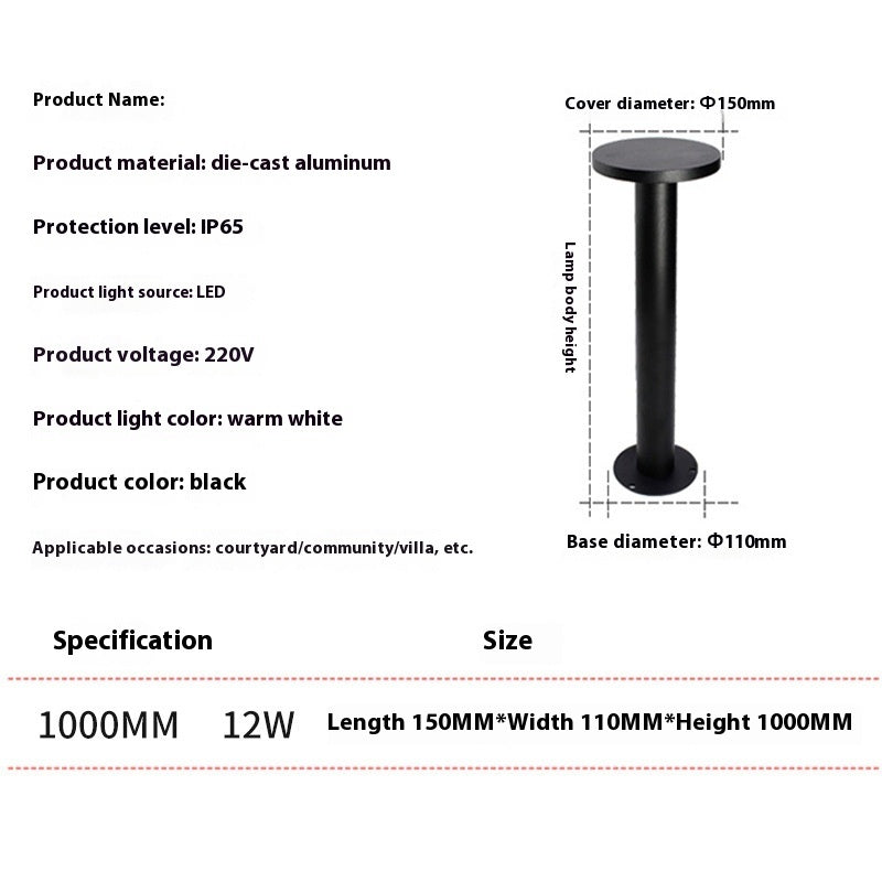 Outdoor Lawn Lamp Floor Outlet Landscape Garden Lights