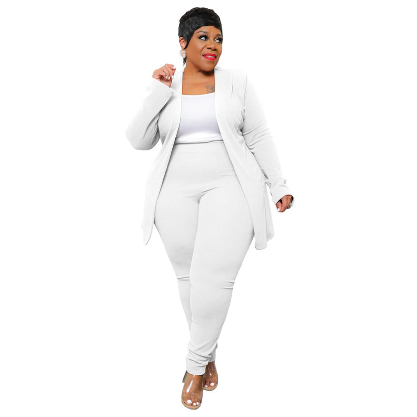 Fashion Temperament Professional Casual Long Sleeve Pants Small Suit Two-piece Suit
